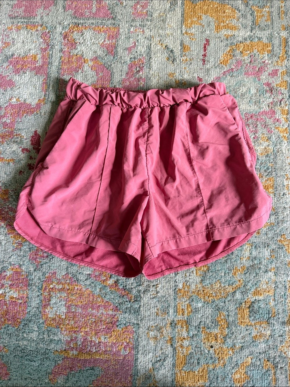 Zella Pink Elastic Waist Athletic Shorts EUC small
